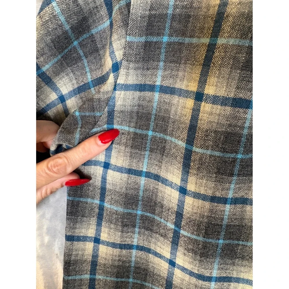 Vintage 50's 60's Pendleton Plaid Board Shirt Short Sleeve M Classic Loop Collar